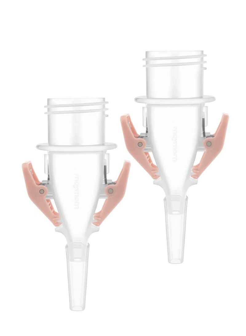 Breastmilk Storage Bag Adapters - 3rd Generation, Narrow Neck, Compatible with Medela Pumps (All) and Selected Ameda Pumps. Also Compatible with Lansinoh and Nuk Breastmilk Storage Bags