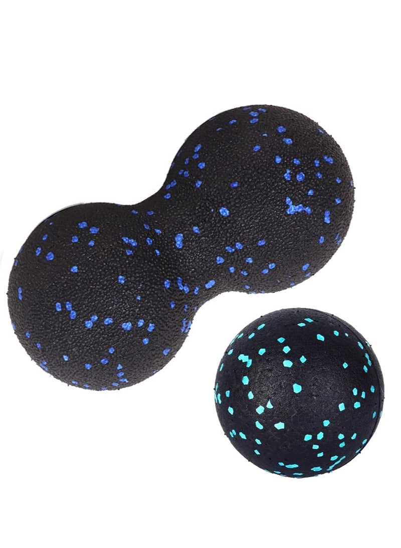 Peanut Massage Balls, Back Massage Peanut Balls, Muscle Relaxers, Double Hockey Massage Balls and Activity Balls for Physical Therapy, Deep Tissue Fitness Massage and Relief Tension Muscle Supplies