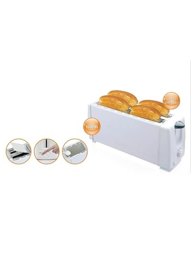 Toaster Maker EU Standard 220V Home Stainl Steel can Toast Four Pieces Breakfast Bread Sandwich Light Food Maker