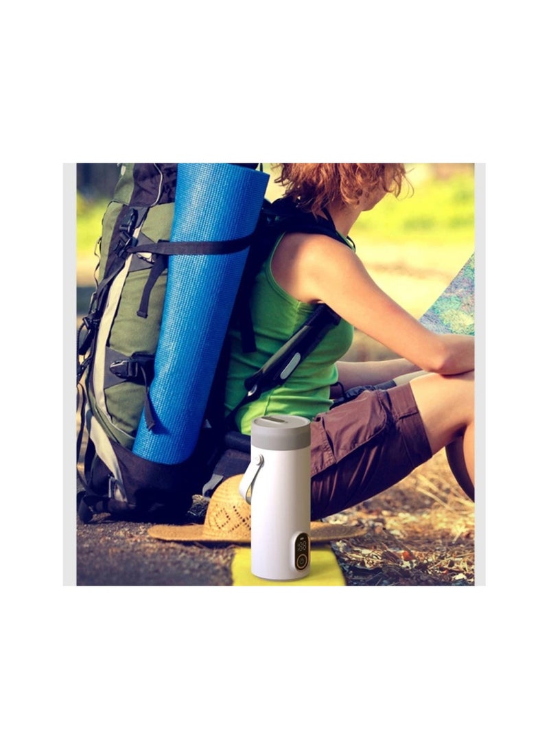 Portable Electric Kettle Rechargeable Travel Car 400ml