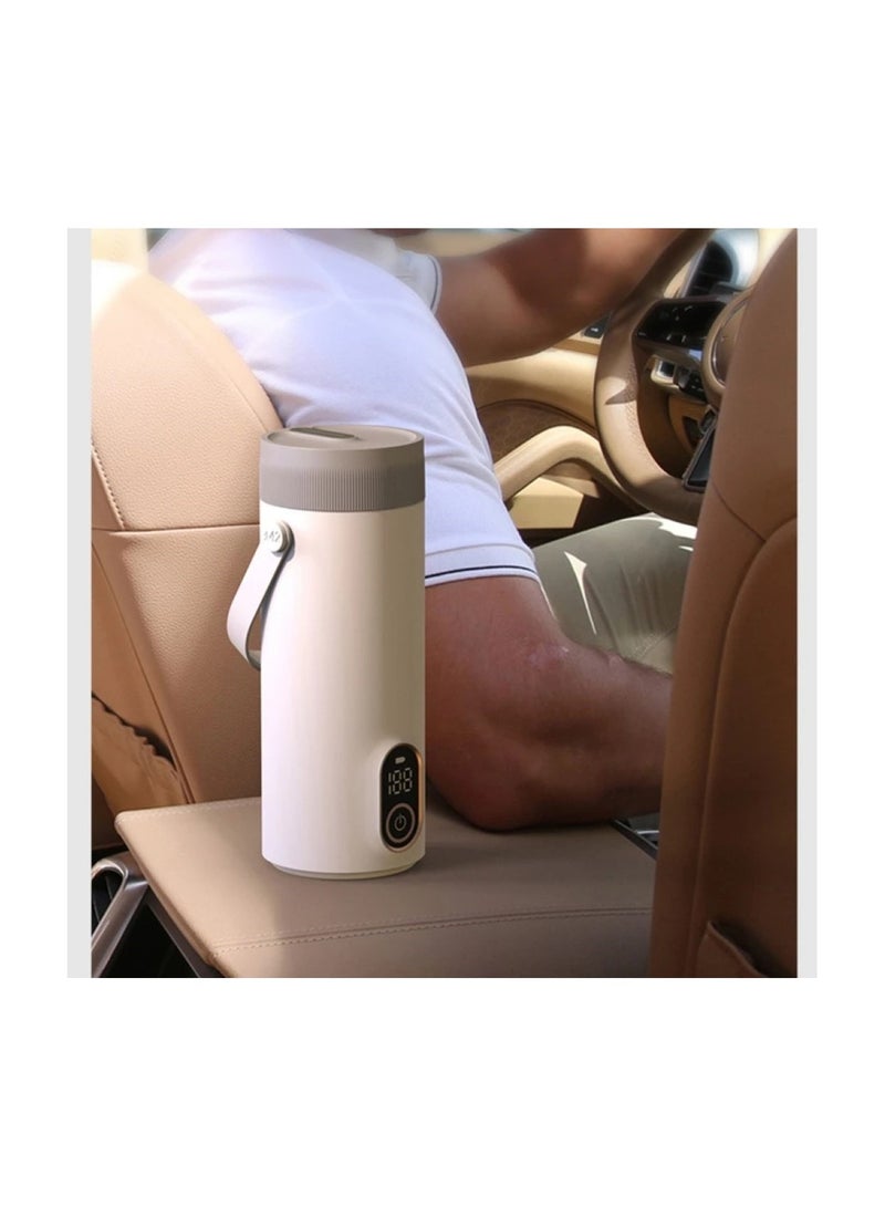 Portable Electric Kettle Rechargeable Travel Car 400ml