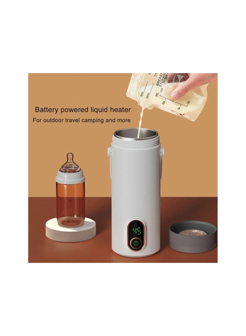 Portable Electric Kettle Rechargeable Travel Car 400ml