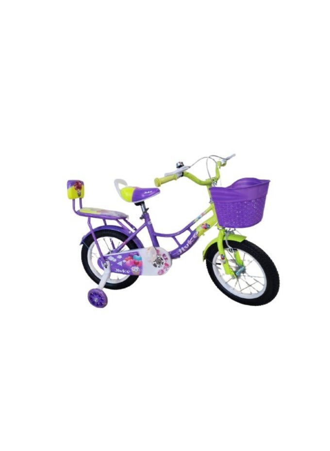 Girls bike Children Bicycle For Ages 3-5 Years With Training Wheels basket bell 14 Inches kids girl bike 14 inch Mix Colour Purple