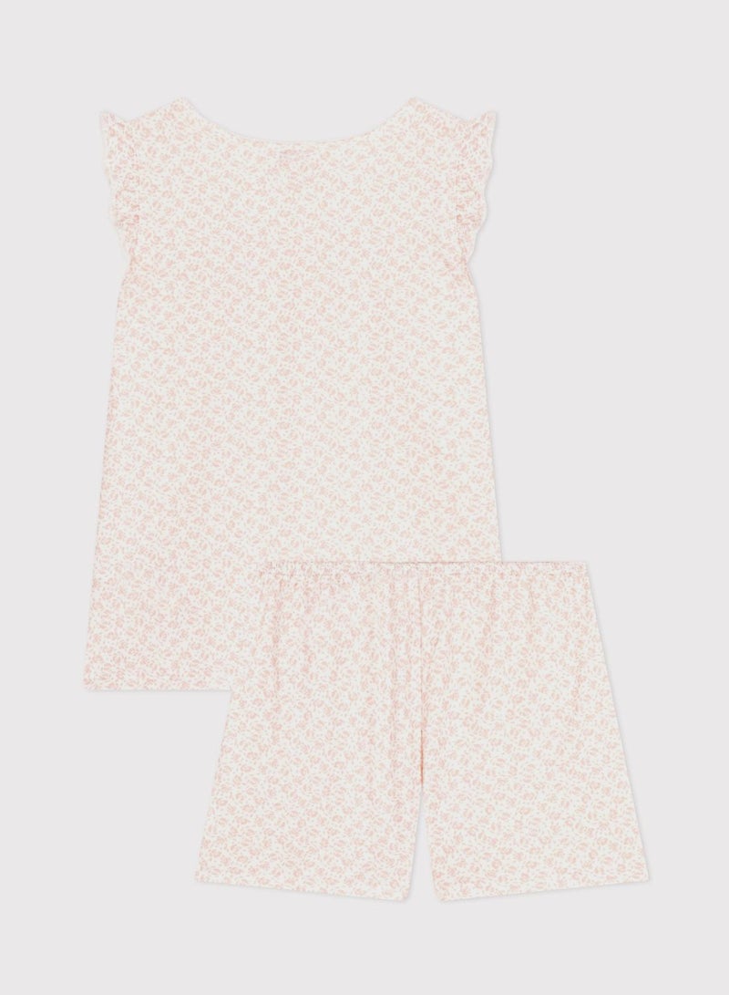 Kids Floral Printed Pyjama Set