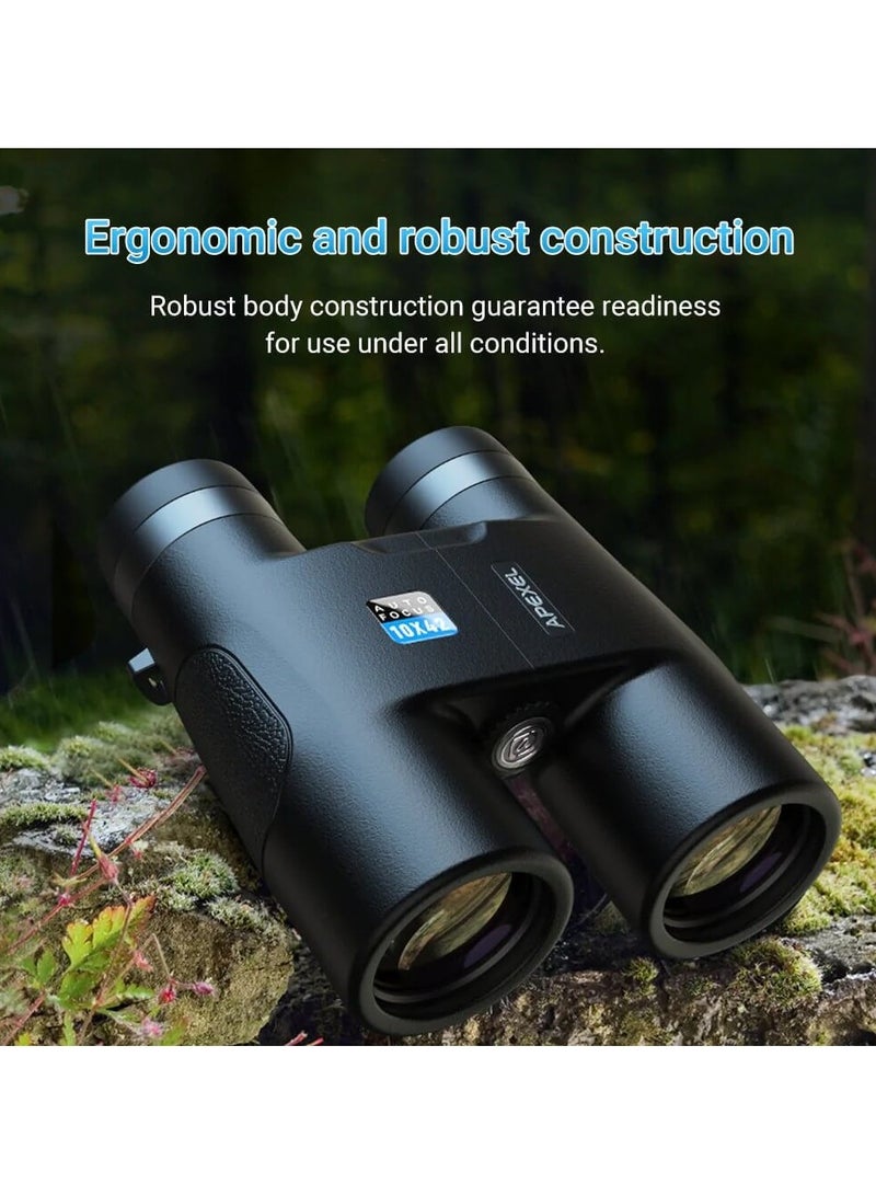 Apexel 10X42 Auto Focus Binoculars for Sport Watching