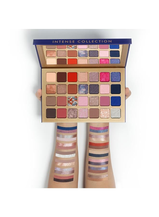 28 Color Intense Eyeshadow Palette Blue Lava - 003 Multicolour