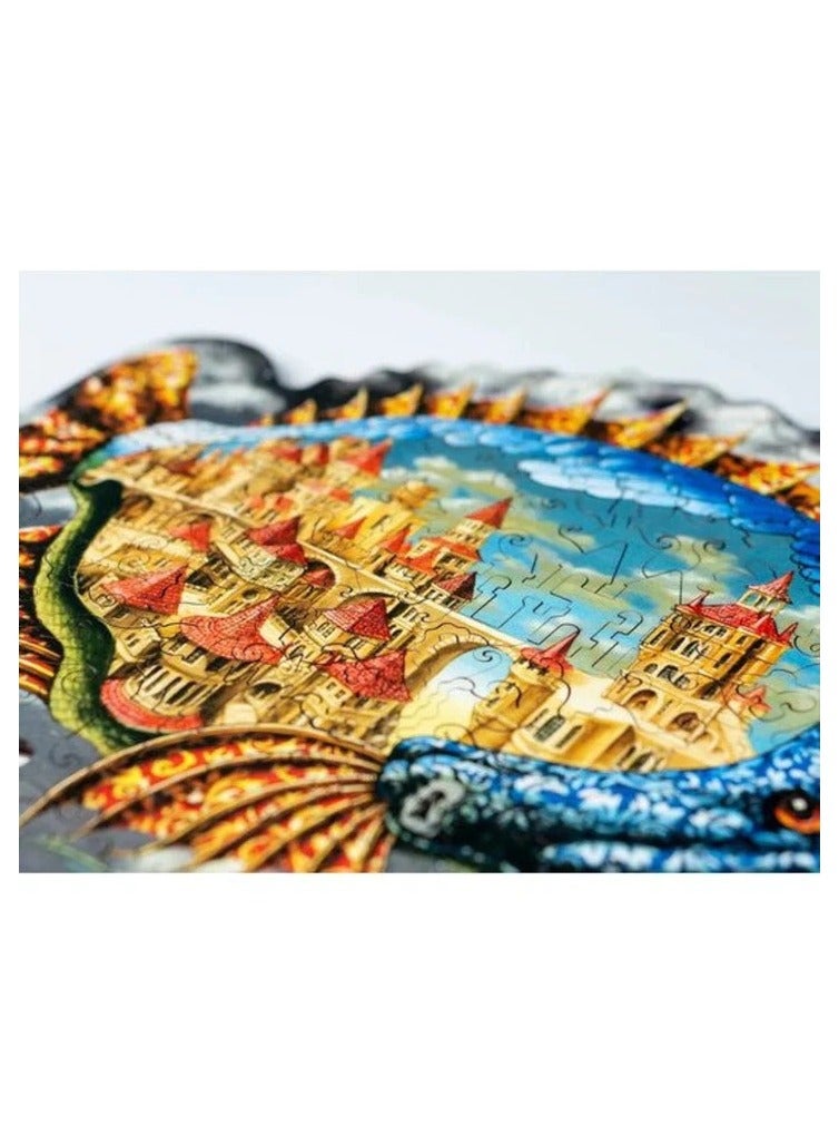 In Habited Fish Davici Wooden Jigsaw Puzzle