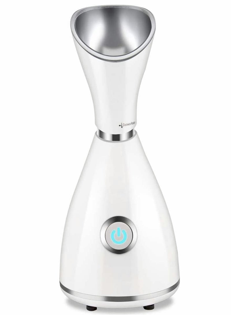 Face Steamer for Pores, Facial Steamer Nano Ionic, Upgraded Spa Warm Mist Humidifier Atomizer Sprayer for Home Sauna Moisturizing Deep Cleaning with Blackhead Remover, Massager