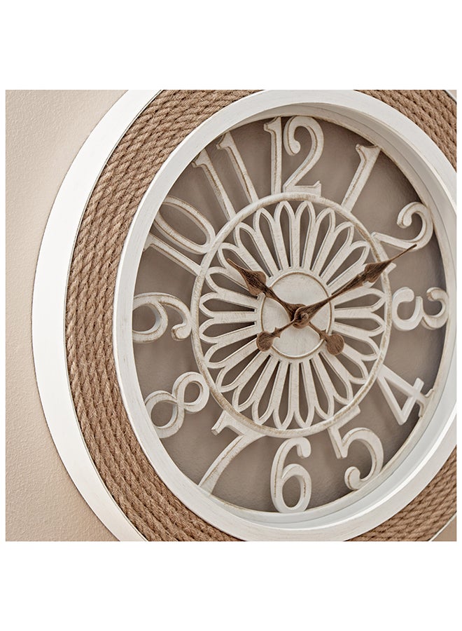 Saratoga Wall Clock with Hemp Rope Runway 51 x 5.5 x 51 cm