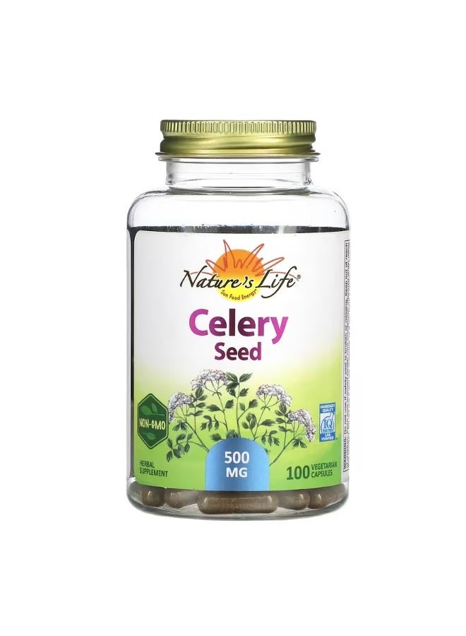Celery Seed 500 mg 100 Vegetarian Capsules