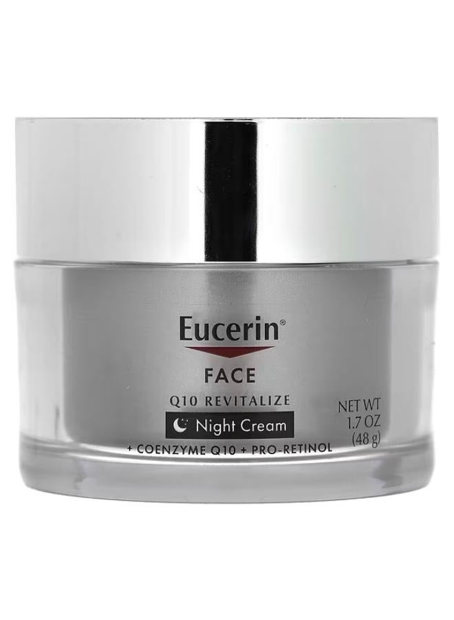 Face, Q10 Revitalize, Night Cream, Fragrance Free, 1.7 fl oz (48 g)