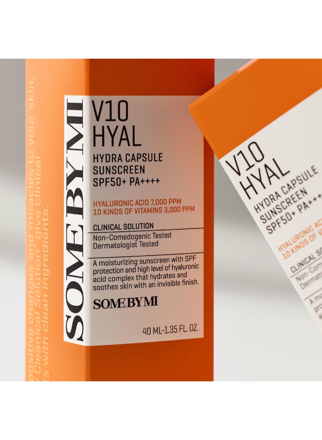 V10 Hyal Hydra Capsule Sunscreen Spf 50 40ml