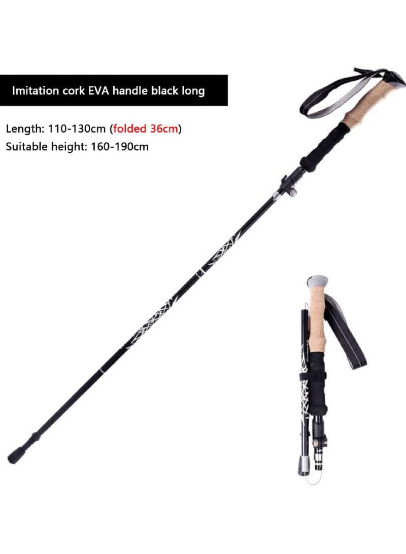 Light weight Trekking Hiking Adjustable Aluminum Walking Poles or Stick with Quick Lock System for Hiking Camping Outdoor