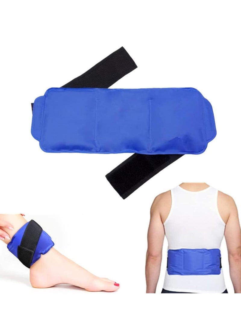 Ice Pack Reusable Hot and Cold Therapy Gel Wrap Support Injury Recovery, Alleviate Joint Muscle Pain for Knees, Back, Elbows, Wrists Legs