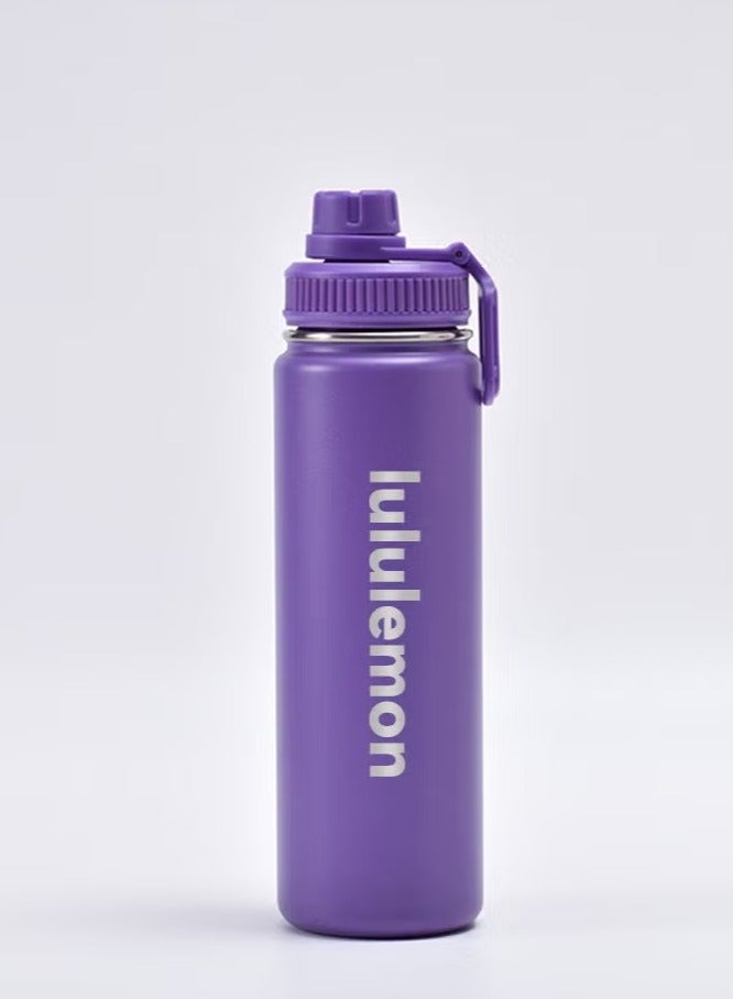 Lululemon Vacuum Insulated Stainless Steel Insulated Mug Water Bottle 24 oz/710ml-Purple Color