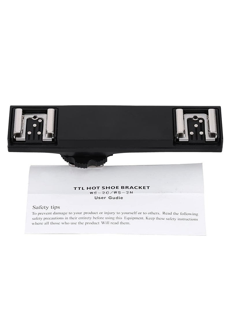 Camera Hot Shoe Splitter, Loadable Up to 3 Kg SLR Dual Hot Shoe Splitter, Convenient Ultralight for Canon'S I-TTL(for Canon)
