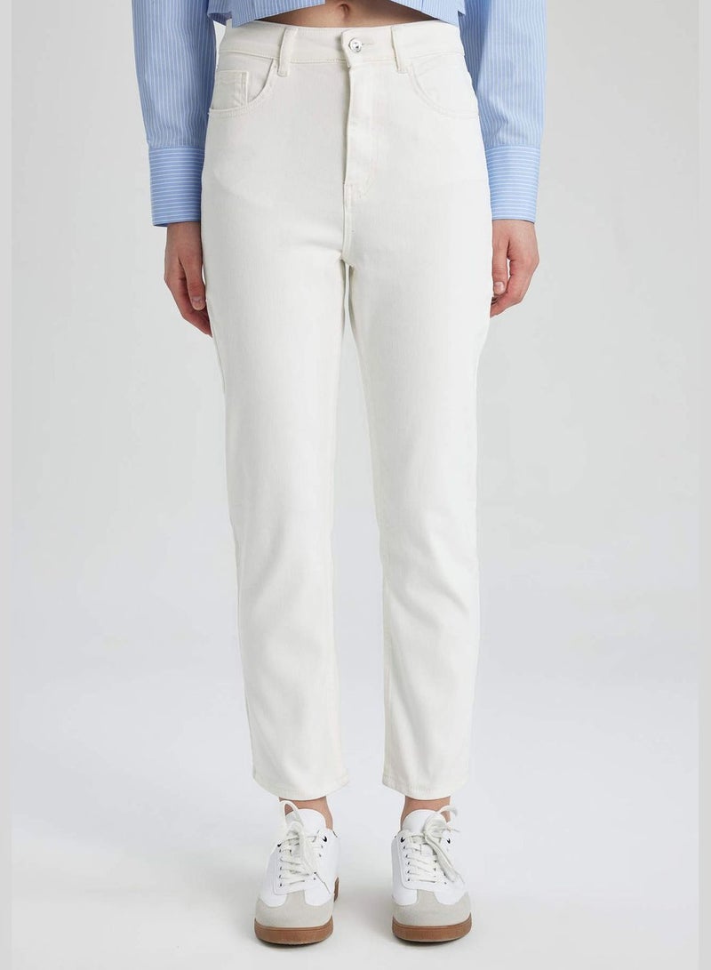 Woven Straight Fit Trousers