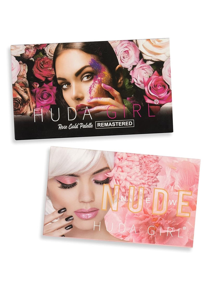 HUDA GIRL Beauty Rose Gold Remastered 36 Matte FinishesIncludes Black Eyeshadow