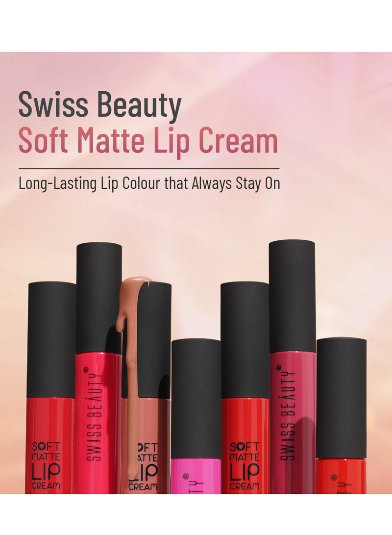 Swiss Beauty Soft Matte Lip Cream Weightless Lipstick 19 6Ml