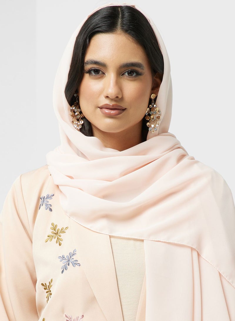 Embellished Tie Detail Abaya