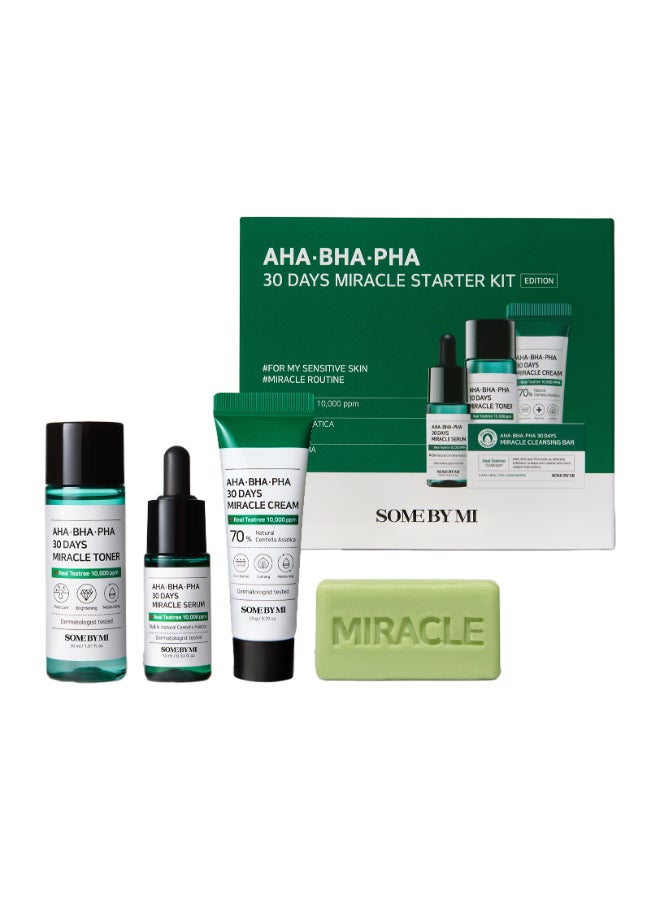 Aha-Bha-Pha 30 Days Miracle Starter Kit 4 Components Green 30ml