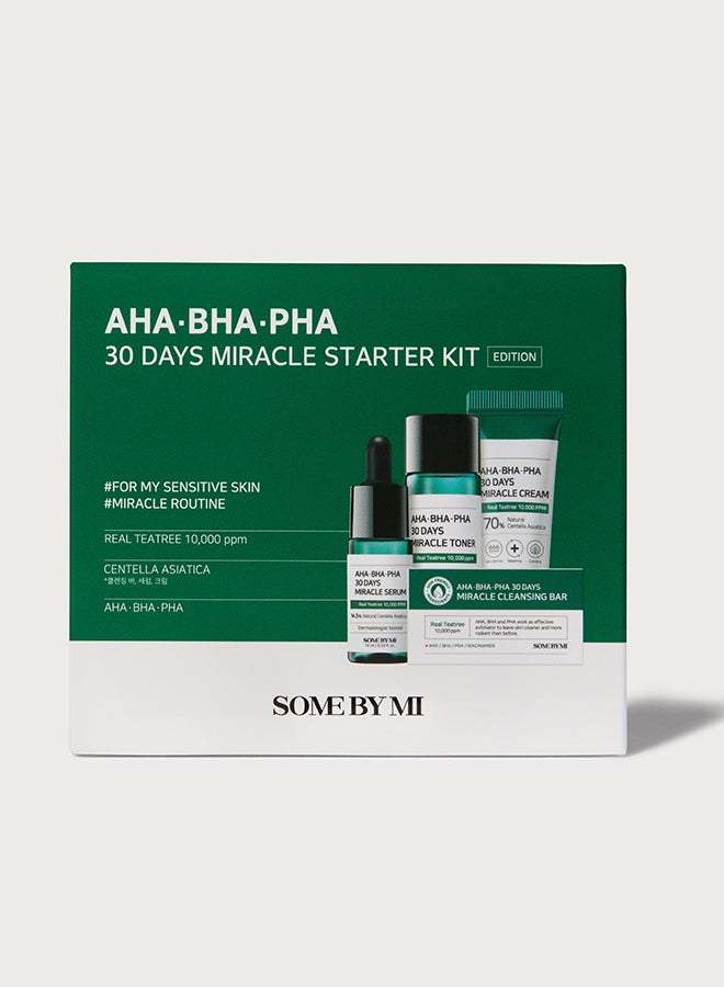 Aha-Bha-Pha 30 Days Miracle Starter Kit 4 Components Green 30ml