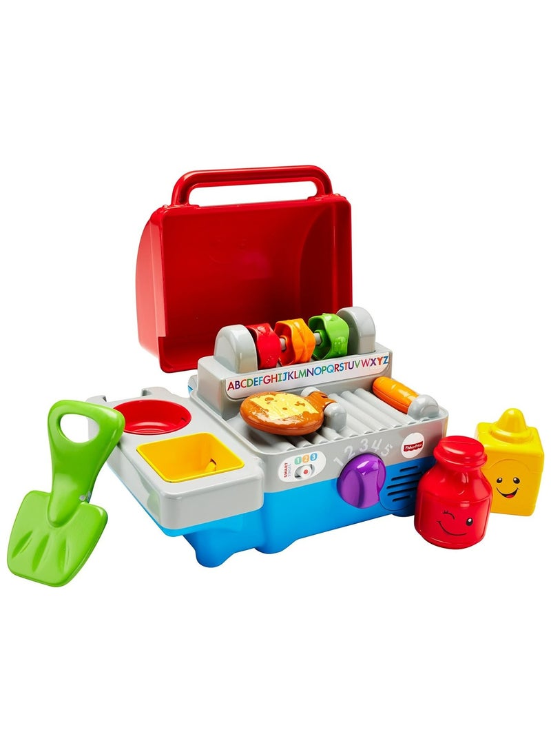 Fisher Price Toys Laugh and Learn Smart Stages BBQ Grill Includes Smart Stage technology learning content changes as baby grows