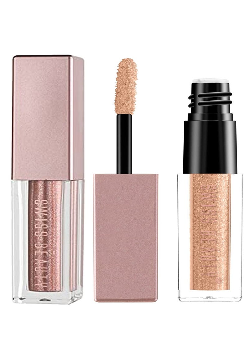 Swiss Beauty Metallic Liquid Eyeshadow Shade 05 3ml and Swiss Beauty Metallic Liquid Eyeshadow Shade 03 3ml