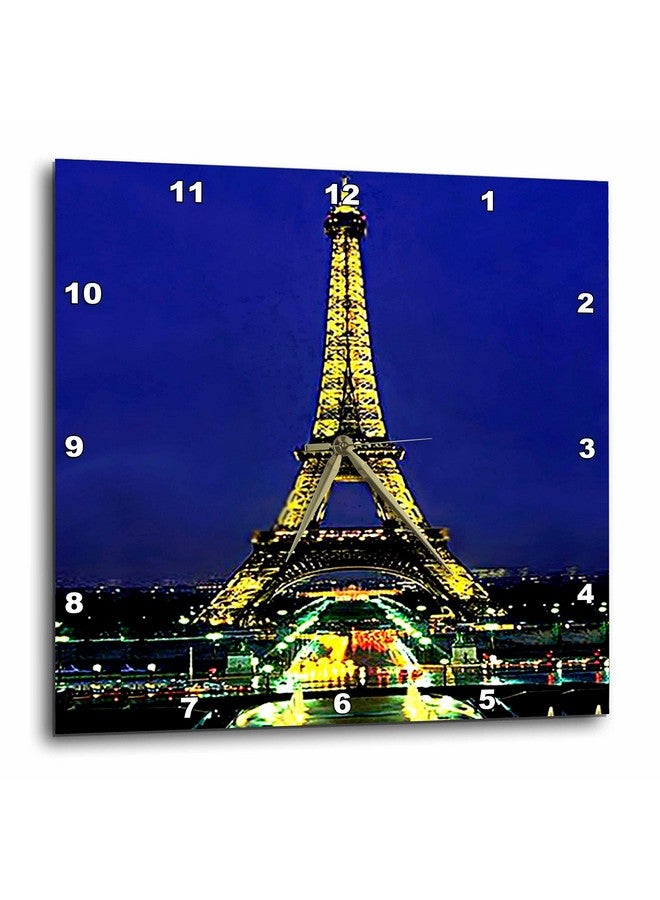Dpp_587_3 Eiffel Tower Wall Clock 15 By 15 Inch