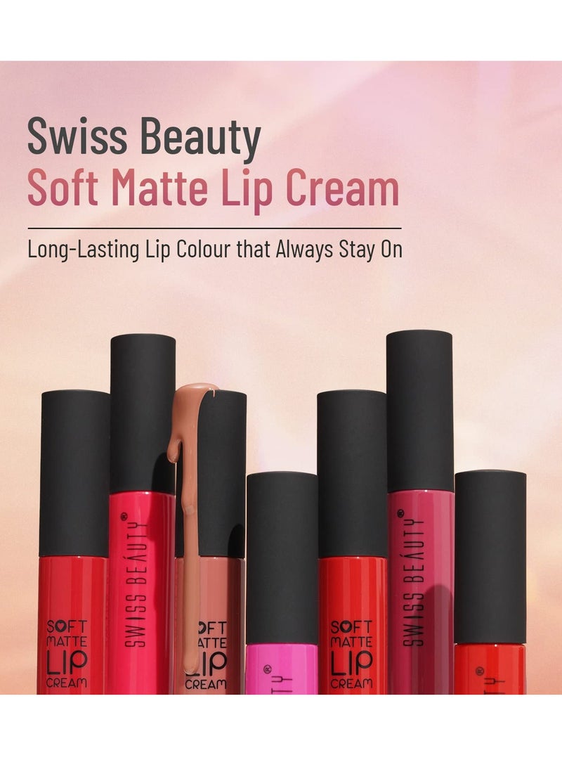Swiss Beauty Soft Matte Lip Cream Weightless Lipstick 03 6Ml