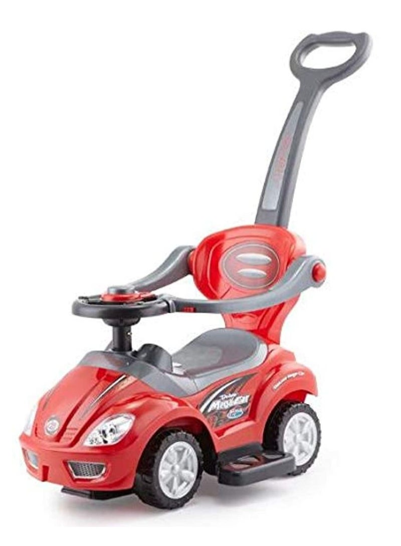 3 In 1 Baby Walker Activity Ride-On Toys Mini Push Car, Red