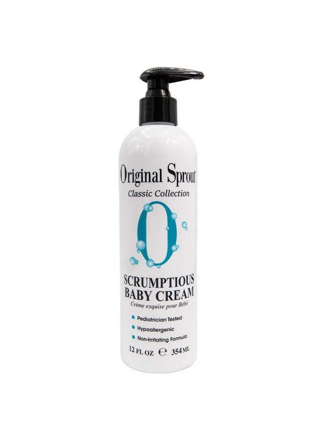 Scrumptious Baby Cream With Zinc For Babies Sensitive Skin 12 Oz. Bottle