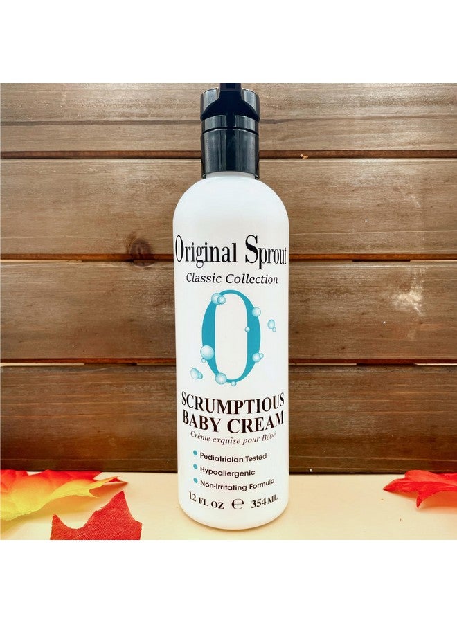 Scrumptious Baby Cream With Zinc For Babies Sensitive Skin 12 Oz. Bottle