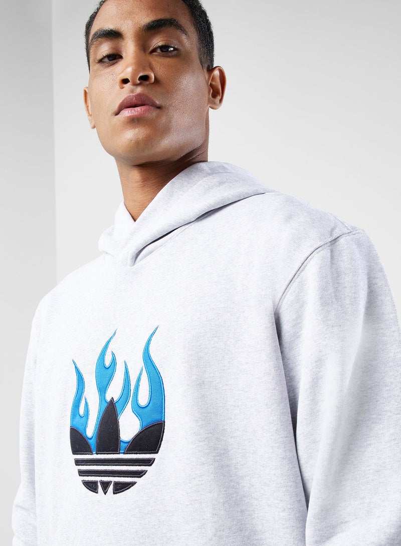 Flames Logo Hoodie