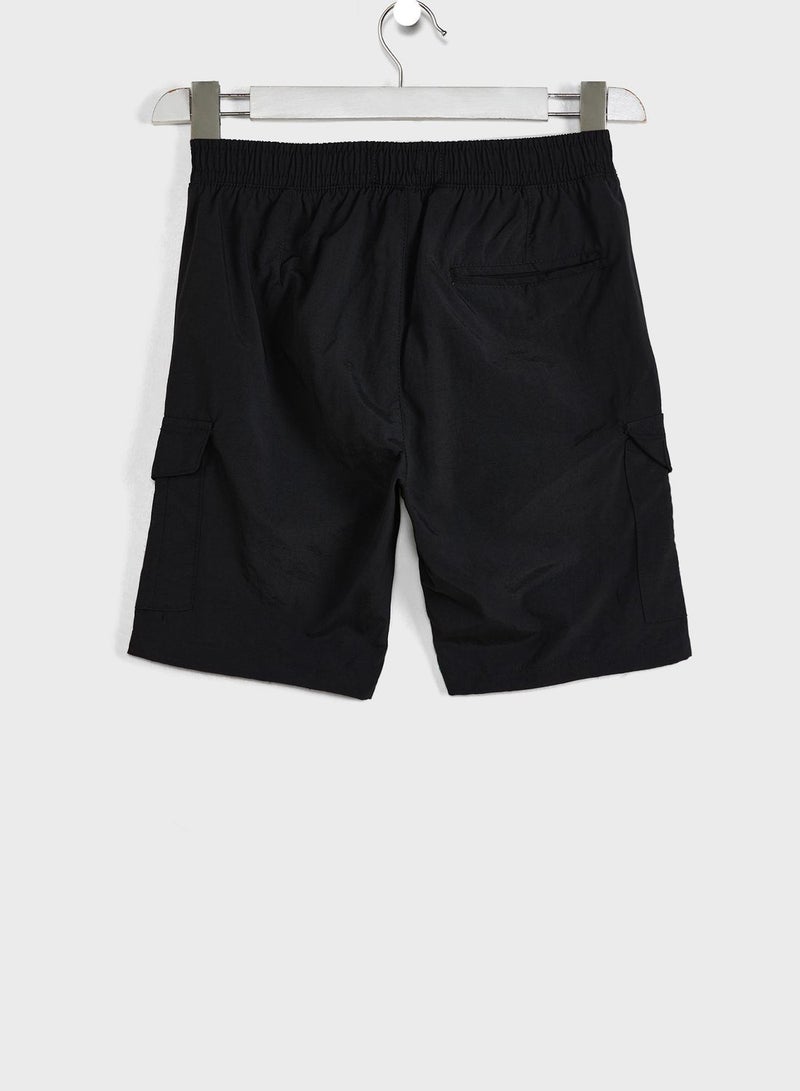 Boys Cargo Soild Shorts