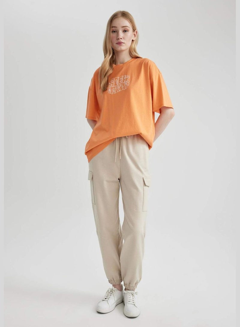 Woman Knitted Trousers Jogger Fit
