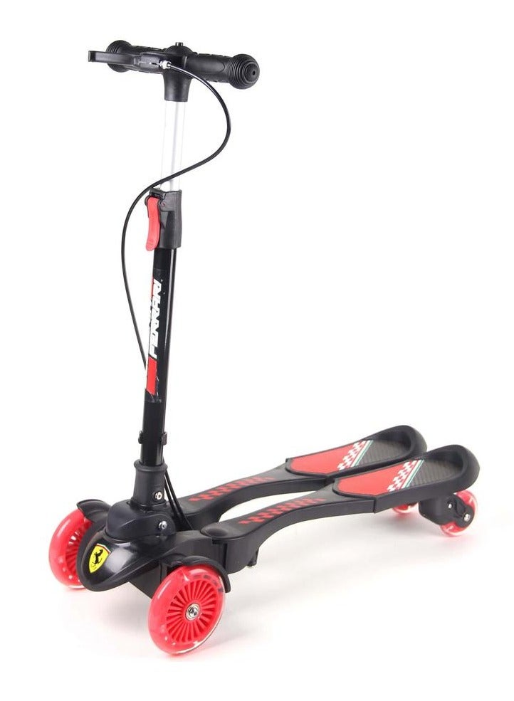 Ferrari Foldable Frog Scooter Red