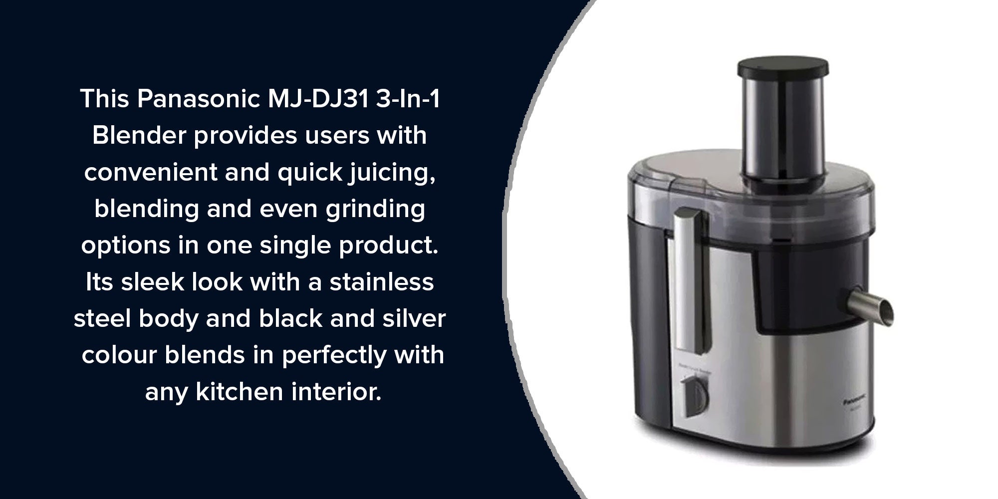 3-In-1 Blender 800.0 W MJDJ31 Grey/Black/Clear