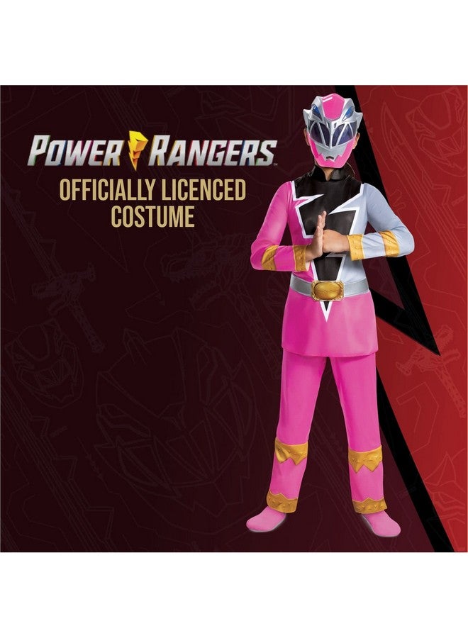 Pink Power Ranger Costume For Girls Official Dino Fury Power Ranger Suit With Mask Kids Size Medium (78)