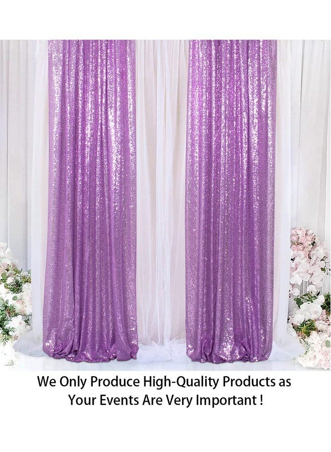 Sequin Curtains 2 Panels Lavender 2Ftx8Ft Sequin Photo Backdrop Sequin Backdrop Curtain Pack Of 2 1011E