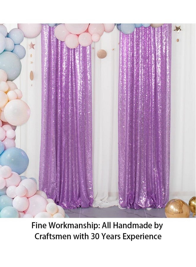 Sequin Curtains 2 Panels Lavender 2Ftx8Ft Sequin Photo Backdrop Sequin Backdrop Curtain Pack Of 2 1011E
