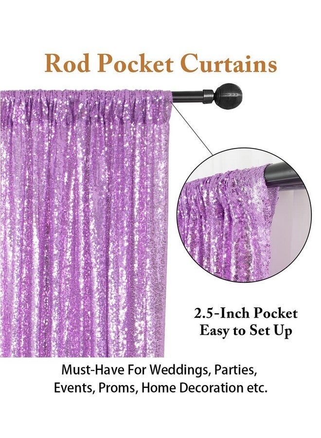 Sequin Curtains 2 Panels Lavender 2Ftx8Ft Sequin Photo Backdrop Sequin Backdrop Curtain Pack Of 2 1011E