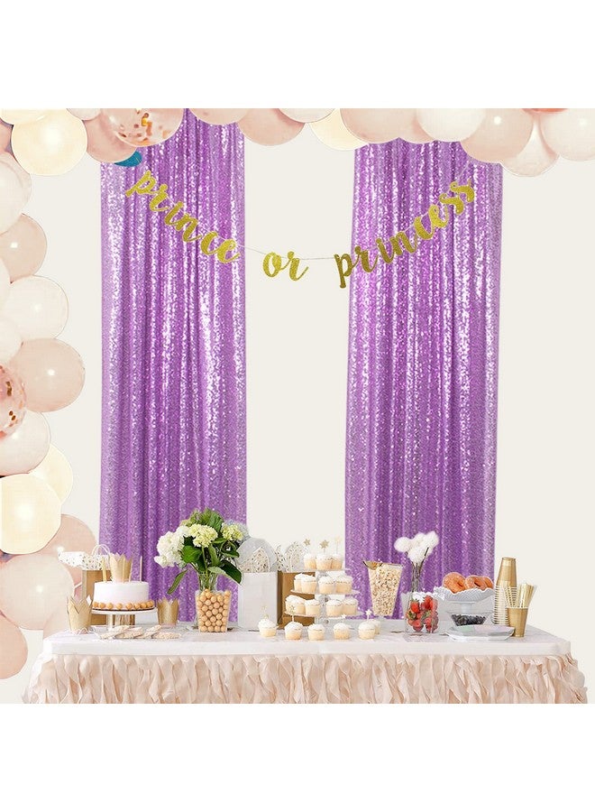 Sequin Curtains 2 Panels Lavender 2Ftx8Ft Sequin Photo Backdrop Sequin Backdrop Curtain Pack Of 2 1011E