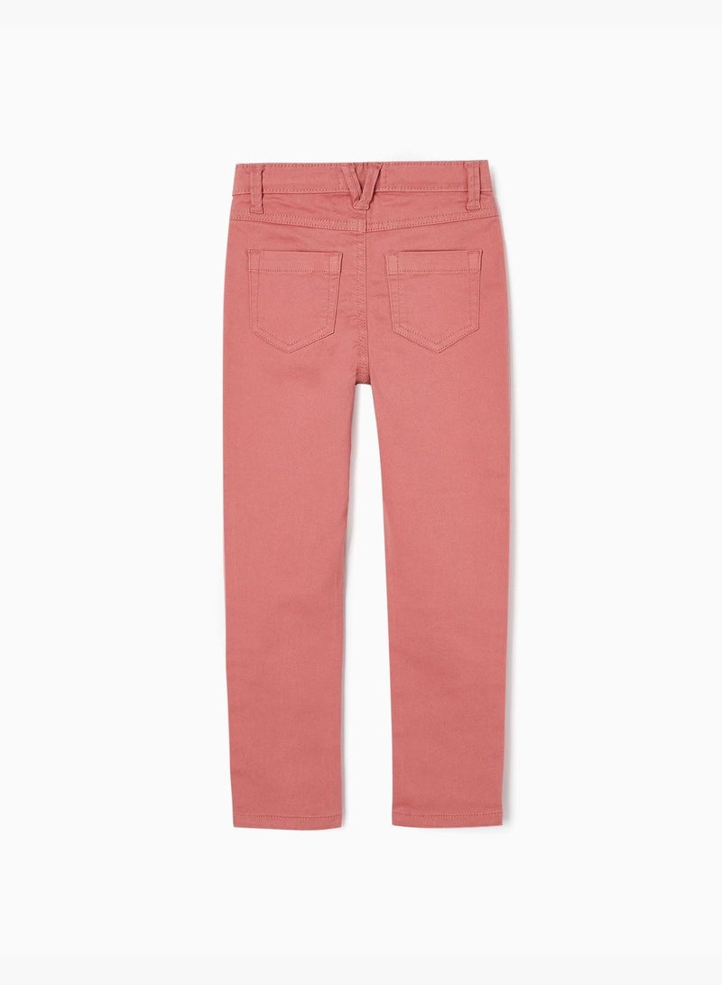 ZIPPY Twill Trousers In Cotton For Girls Slim Fit