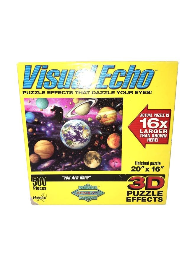 500-Piece Visual Echo You Are Here 3D Puzzle Set HCAY0124