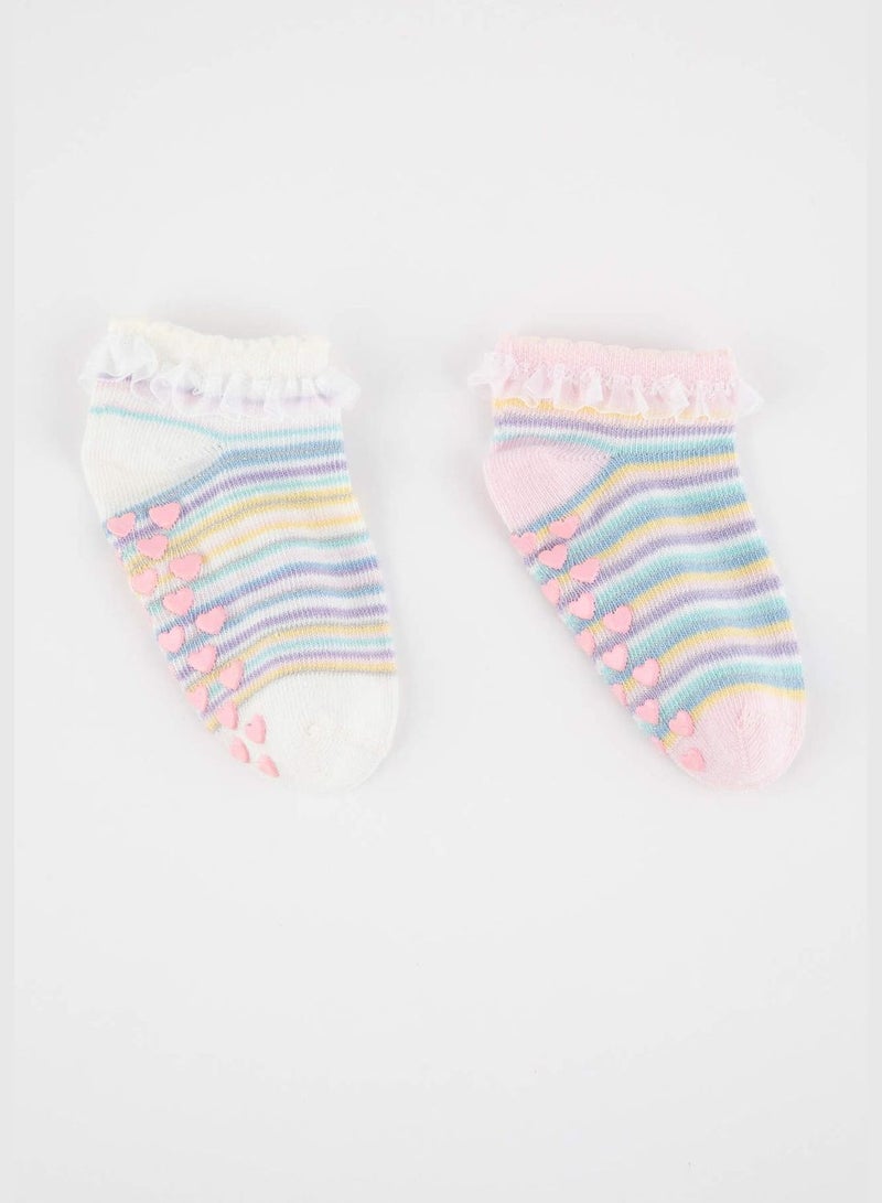 2 Pack BabyGirl Low Cut Socks