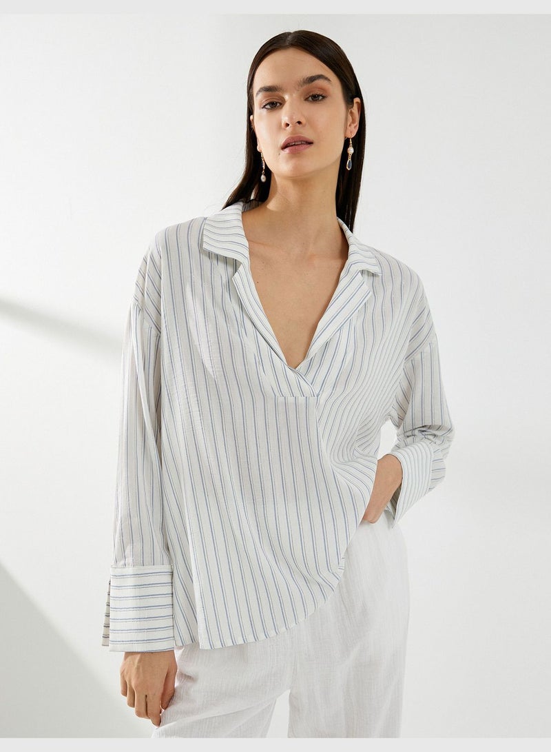 Viscose Long Sleeve Blouse