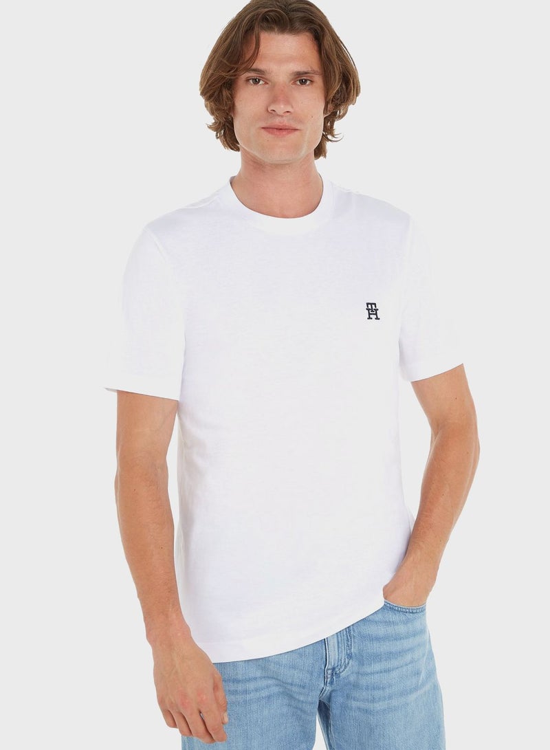 Monogram Crew Neck T-Shirt