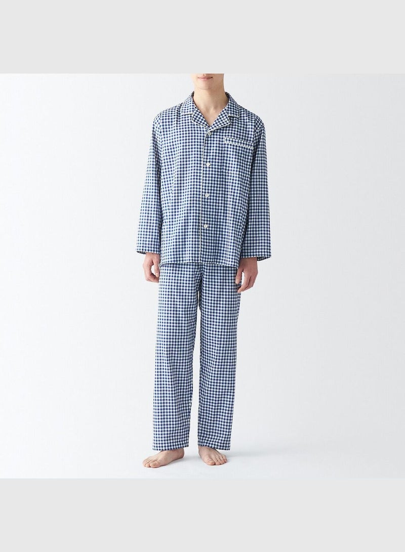 Side Seamless Double Gauze Long Sleeve Pajamas