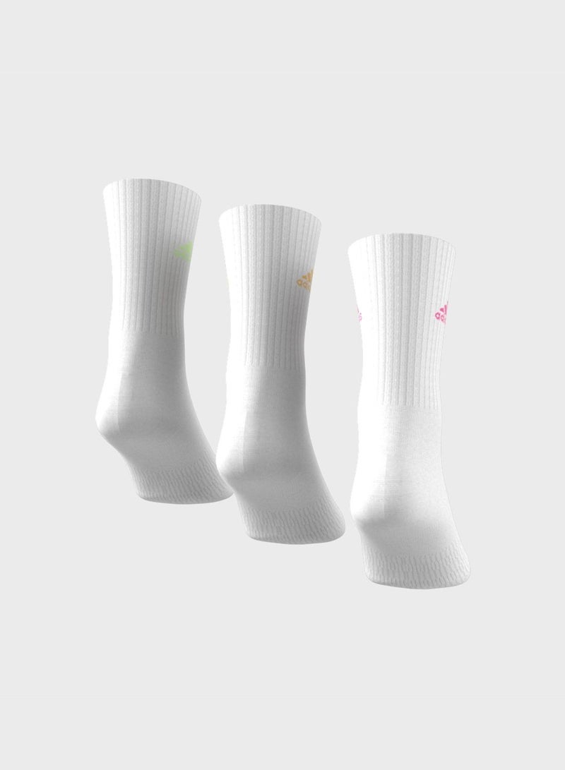 Cushioned Crew Socks 3 Pairs